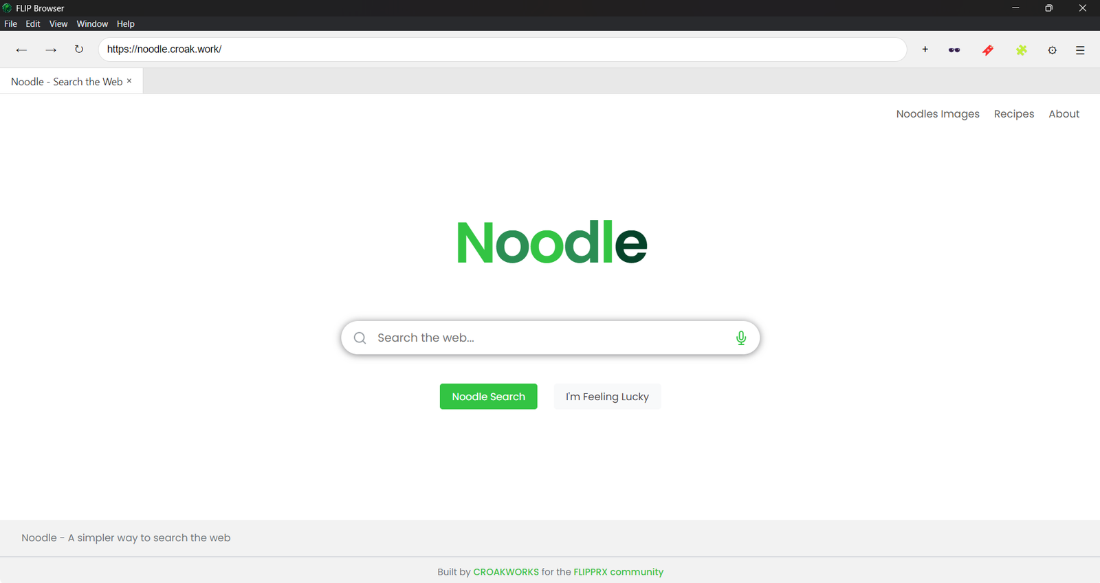 FLIP Browser Screenshot